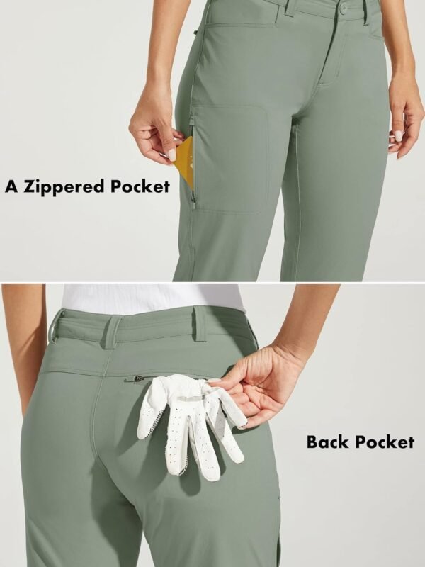 Willit Women's Golf Pants Stretch Hiking Pants Quick Dry Lightweight Outdoor Casual Pants with Pockets Water Resistant - Image 6