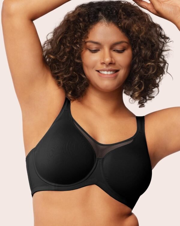 HSIA Minimizer Bras for Women Plus Size, Full Coverage T-Shirt Unlined Bra with Underwire & Wide Strap for Heavy Breast - Image 3