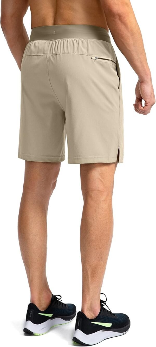 Men's Running Shorts with Zipper Pockets 7"/ 5" Lightweight Quick Dry Basketball Gym Workout Athletic Shorts for Men - Image 3