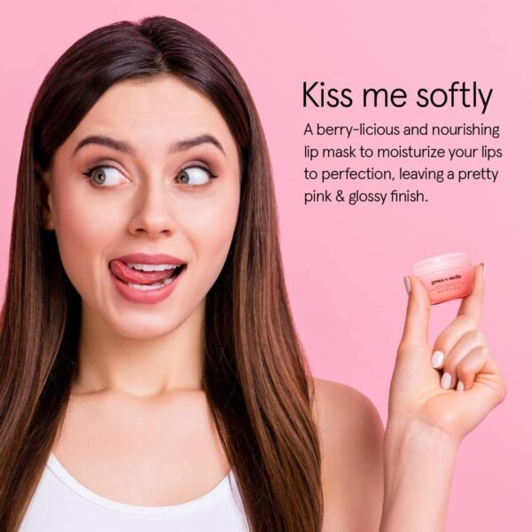Grace & Stella Award Winning Lip Plumper Nourishing Berry Lip Mask - Lip Balm Hydrating - Lip Moisturizer For Very Dry Lips - Overnight Lip Mask & Lip Treatment & Lip Sleeping Mask - Vegan - Image 2