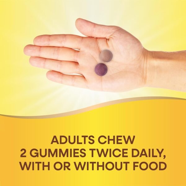 Nature's Way Alive! Daily Calcium & Vitamin D3 Gummies, Bone Support*, Immune Support*, Strawberry and Raspberry- Lemonade Flavored, 60 Gummies (Packaging May Vary) - Image 6