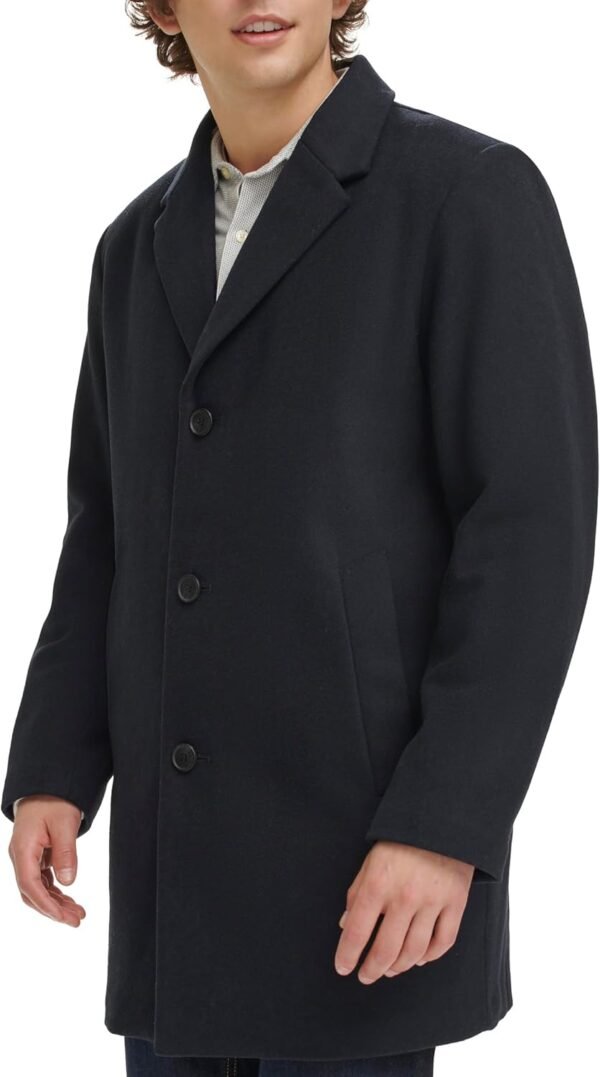 DOCKERS Men's Henry Wool Blend Top Coat - Image 3