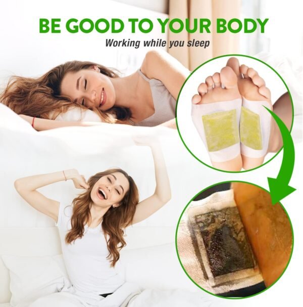 Foot Paches, Premium Deep Cleansing Foot Pads, Bamboo Foot Paches, Ginger Foot Pads for Promoting Sleeping, Relieving Fatigue and Relaxing Muscles & Tendons and Eliminate Moisture 20 Packs - Image 3