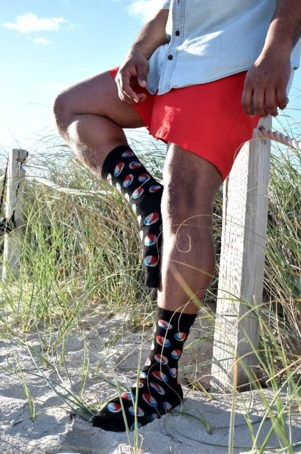 Men's Colorful Dress Socks - Fun Patterned Funky Crew Socks For Men - 12 Pack - Image 5