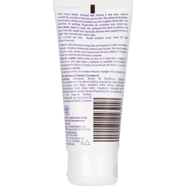 Palmer's Cocoa Butter Formula Foot Magic Moisturizing Foot Cream for Dry, Cracked Heels, Feet Moisturizer with Peppermint Oil & Vitamin E, 2.1 Ounces - Image 2