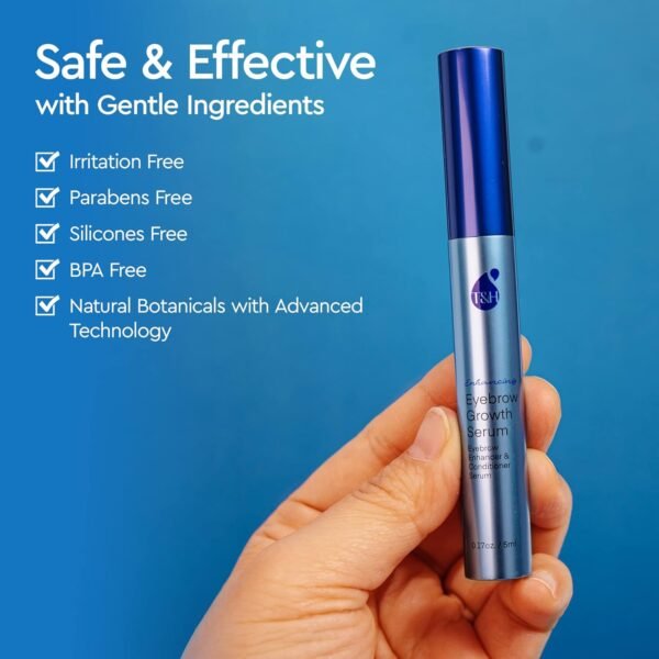 Eyebrow Growth Serum - Natural Eyebrow Serum and Enhancer for Thicker Brows and Grow Bows Faster, Longer, Fuller - 5mL - Image 6