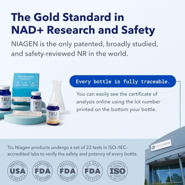 TRU NIAGEN PRO NAD+ Supplement for Anti Aging and Cell Regeneration, 1000 mg Patented Niagen, 30 Servings | Supports Cellular Energy | Nicotinamide Riboside (NR) Daily Supplements for Men and Women - Image 5