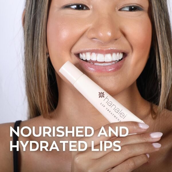 Hanalei Cruelty-Free Treatment for Chapped Lips, Extreme Dry Lip Moisturizer, Overnight Lip Balm for Cracked Lips, Made with Kukui Oil, Shea Butter, Grapeseed Oil, Clear Formula, Full Size (15 g) - Image 2