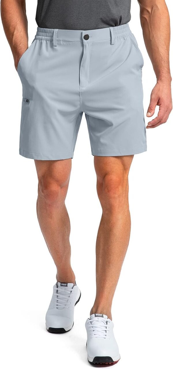 Pinkbomb Men's Golf Shorts with 6 Pockets Stretch Quick Dry Hiking Work Dress Shorts for Men - Image 2