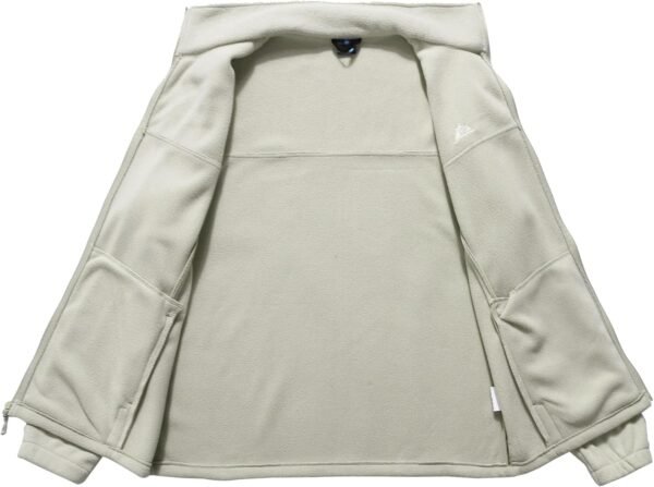 Men's Soft Polar Fleece Jacket with Pockets Lightweight Outdoor Recreation Full Zip Coat - Image 4