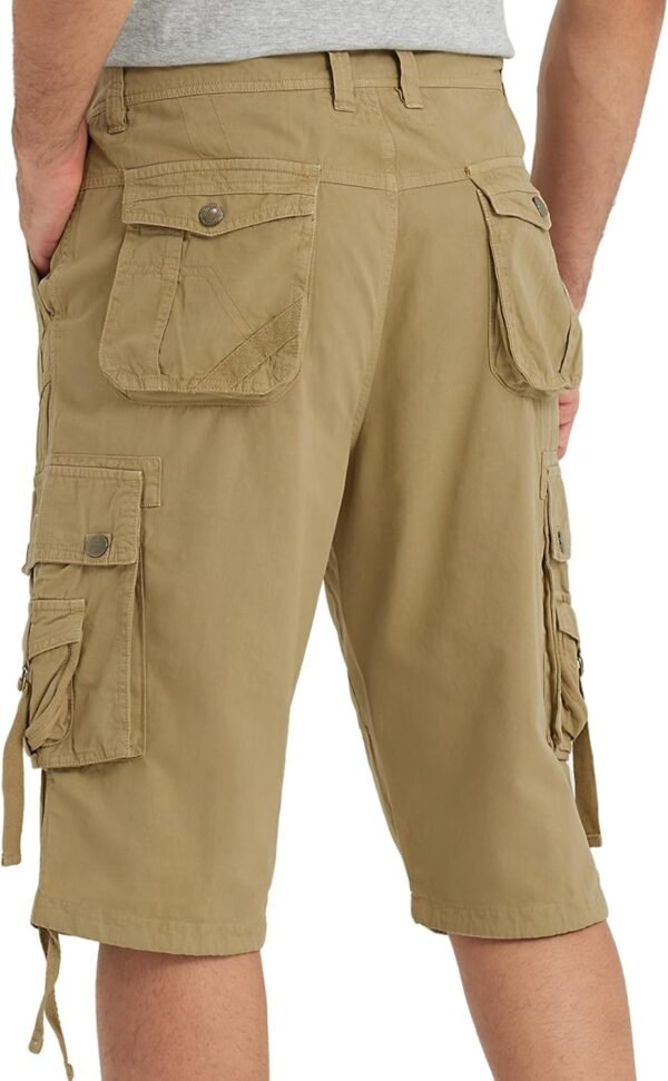 Men's Long Below The Knee Cargo Shorts - Image 3