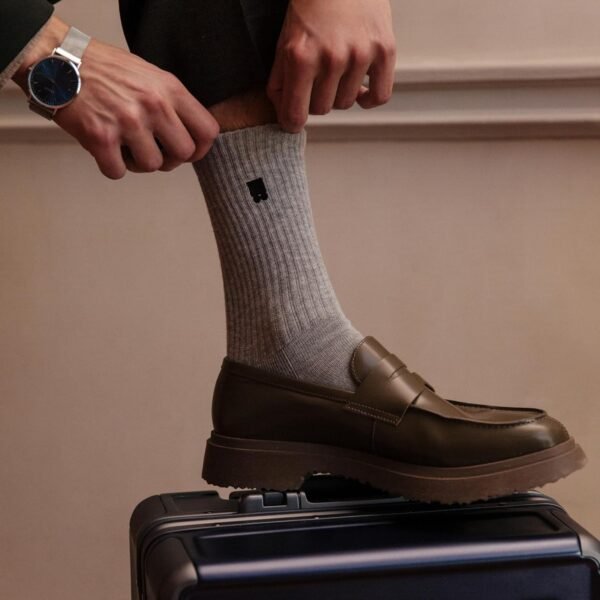 LEVEL8 Mens Work Crew Socks, Comfy Mid Calf Dress Socks, Moisture Wicking, Running and Exercise, 6 Pairs - Image 6
