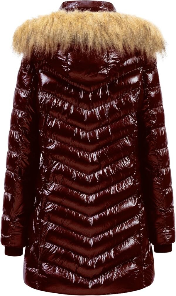 CREATMO US Women's Winter Hooded Coat Waterproof Warm Long Puffer Jacket Parka - Image 2