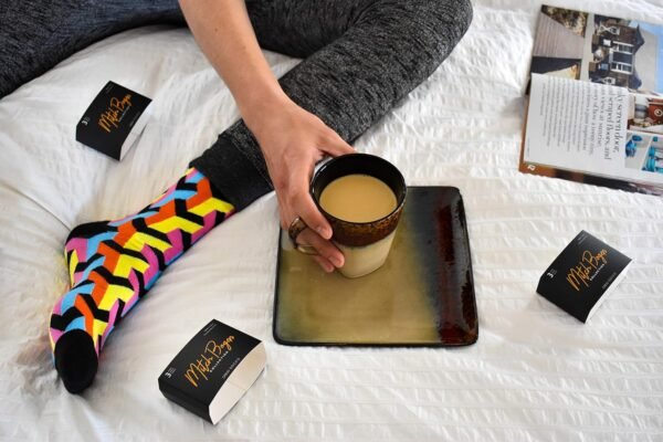 Men's Colorful Dress Socks - Fun Patterned Funky Crew Socks For Men - 12 Pack - Image 3