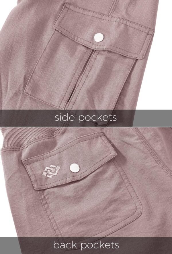 MoFiz Womens Capris with Pockets Loose Fit Casual Capri Pants Dressy Lightweight Ladies Baggy Cargo Pants for Hiking - Image 7