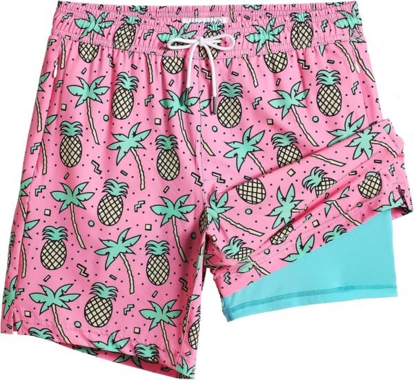 maamgic 2 in 1 Mens Swim Trunks 7 Inch Swim Shorts Swim Suits Board Shorts