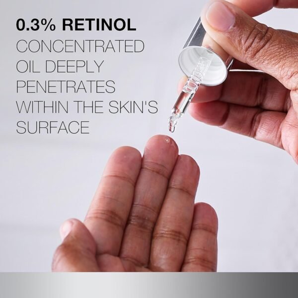 Neutrogena Retinol Face Oil .3% Concentrated, Rapid Wrinkle Repair, Daily Anti-Aging Face Serum to Fight Fine Lines, Deep Wrinkles, & Dark Spots, 1.0 fl. oz - Image 5