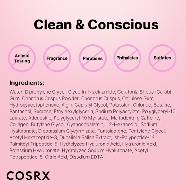 COSRX Peptide Collagen Hydrogel Eye Patch, 60 Patches, Under Eye Patches for Puffy Eyes and Dark Circles with Caffeine, Korean Skin Care - Image 8