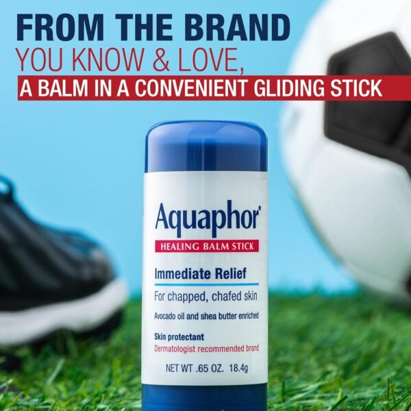 Aquaphor Healing Balm Stick, Skin Protectant with Avocado Oil and Shea Butter, 0.65 Oz Stick - Image 10