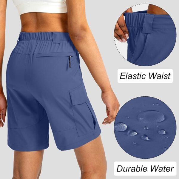 Viodia Women's 7" Hiking Cargo Shorts with Pockets Quick Dry Lightweight Shorts for Women Golf Casual Summer Shorts - Image 3