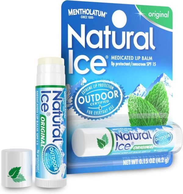 Natural Ice Original SPF 15 Medicated Lip Balm - 12 Count Pack