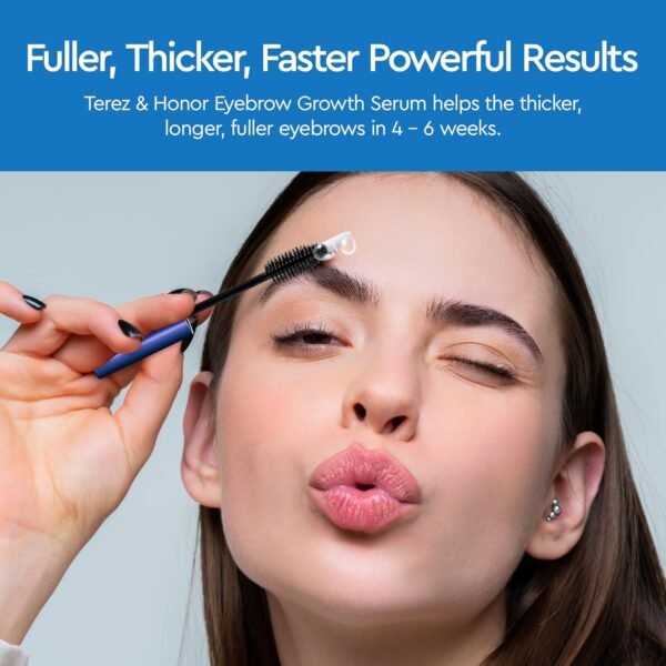 Eyebrow Growth Serum - Natural Eyebrow Serum and Enhancer for Thicker Brows and Grow Bows Faster, Longer, Fuller - 5mL - Image 2