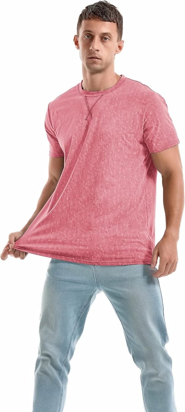 KLIEGOU Men's T-Shirts - Premium Cotton Crew Neck Tees S - 4XL - Image 5