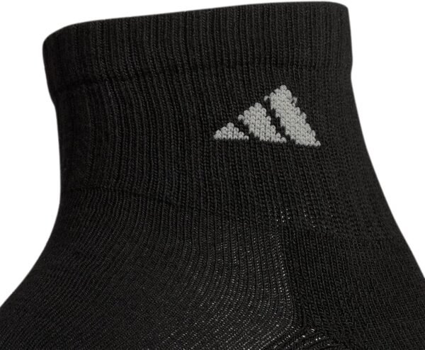 adidas Men's Athletic Cushioned Quarter Socks with Arch Compression (6 Pairs) - Image 3