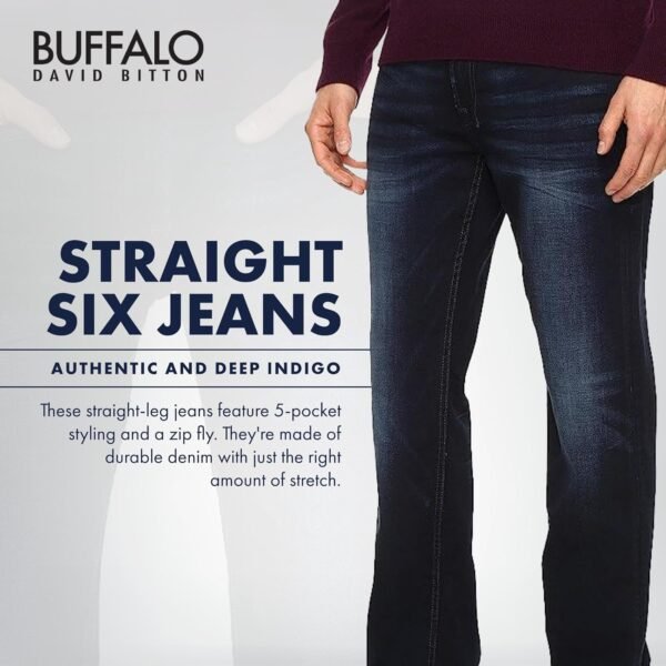 Buffalo David Bitton Men's Straight Six Jeans - Image 3