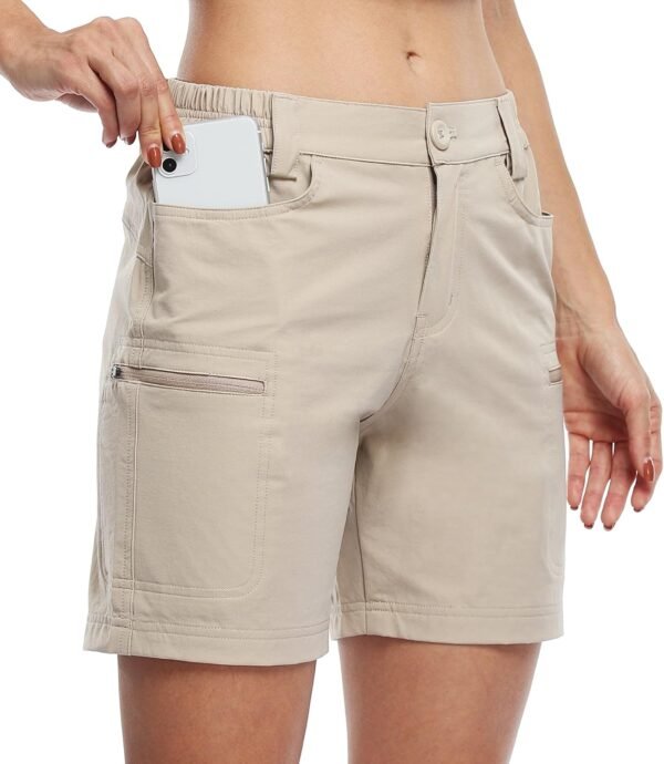 Willit Women's Shorts Hiking Cargo Golf Shorts Outdoor Summer Stretch Shorts with Pockets Water Resistant