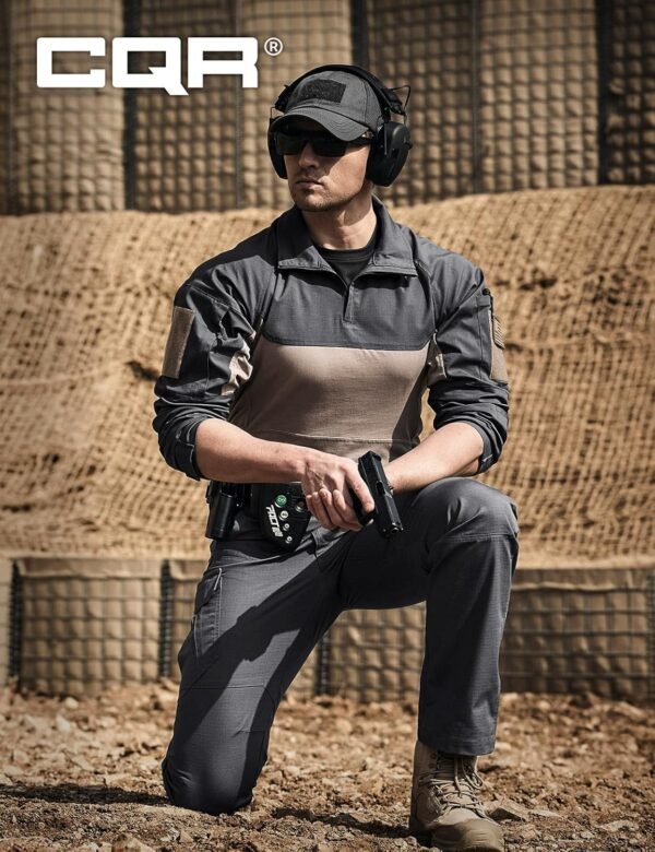 CQR Men's Tactical Pants, Water Resistant Ripstop Cargo Pants, Lightweight EDC Work Hiking Pants, Outdoor Apparel - Image 7