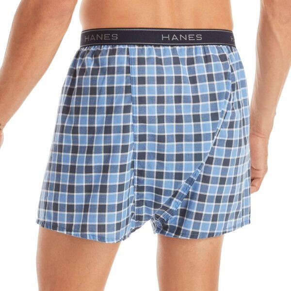 Hanes Men's Tagless Boxer Underwear, Exposed Waistband, Multi-packs Available - Image 3