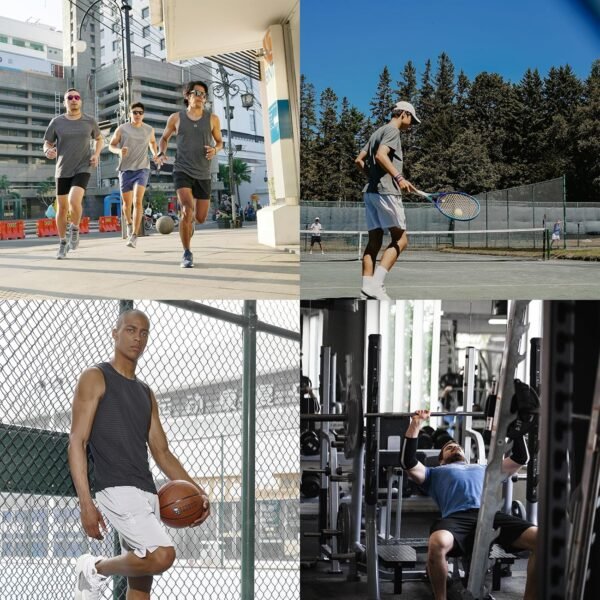 NORTHYARD Men's 5"/7"/10" Athletic Basketball Shorts Workout Gym Quick Dry Shorts Lightweight Mesh Running Shorts Tennis - Image 4