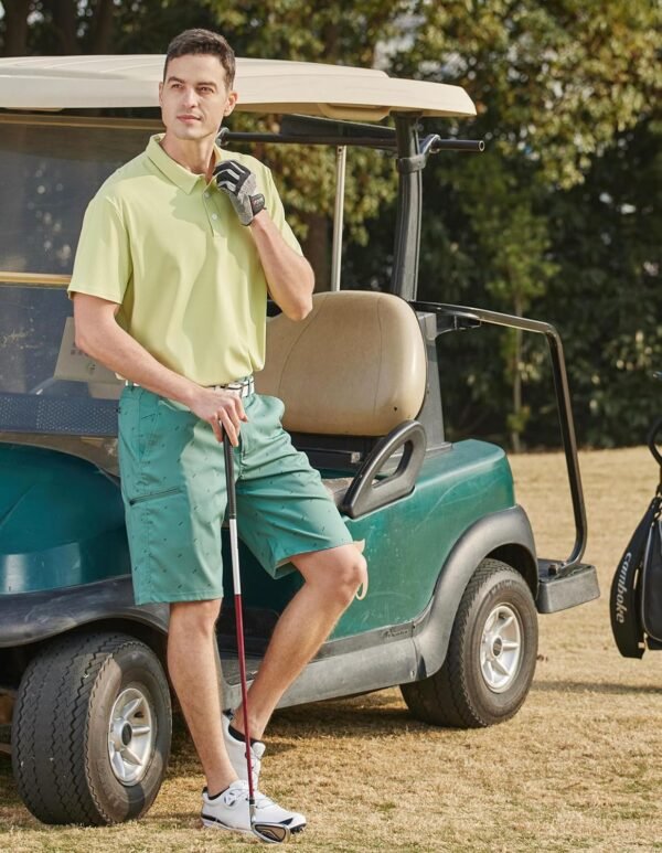 PULI Men's Golf Hybrid Dress Shorts Casual Summer Stretch Flat Front Lightweight Hiking Shorts Quick Dry with Pockets - Image 7