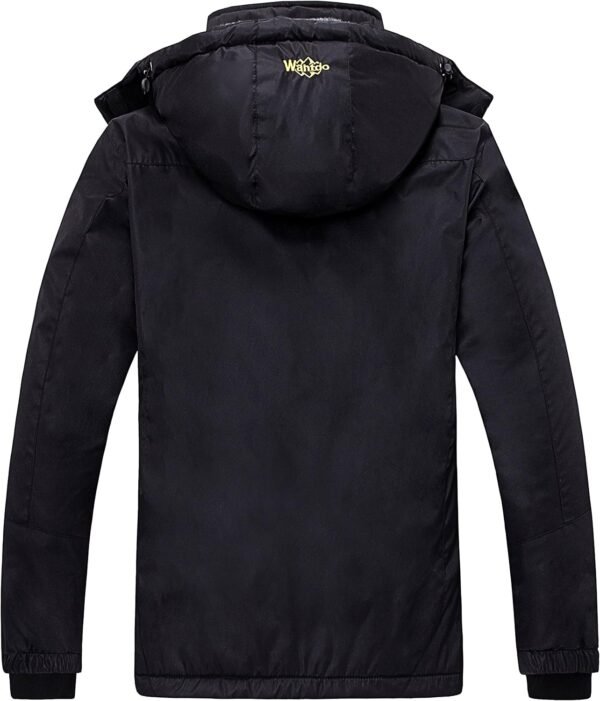 wantdo Women's Mountain Waterproof Ski Jacket Windproof Rain Jacket Winter Warm Hooded Coat - Image 2