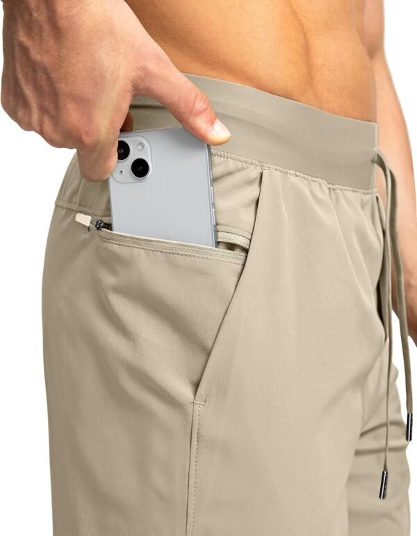 Men's Running Shorts with Zipper Pockets 7"/ 5" Lightweight Quick Dry Basketball Gym Workout Athletic Shorts for Men - Image 4