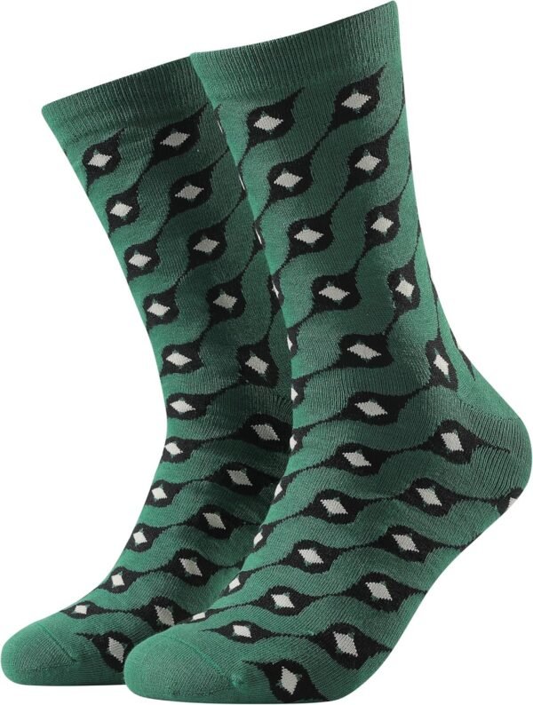 Mens Dress Socks 6 Pack Silver Anti Odor Combed Cotton Moisture Wicking Size 6-14 - Image 5
